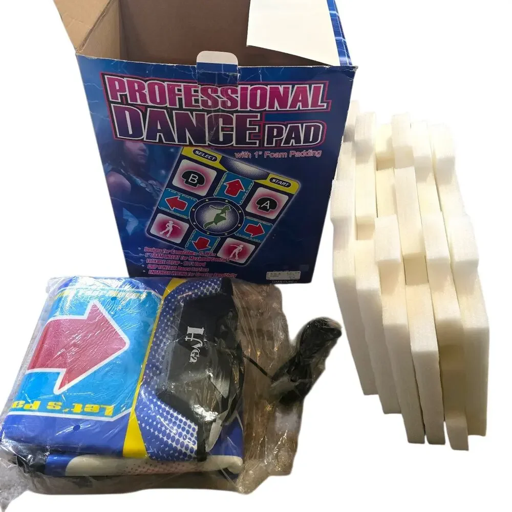 Vintage HGV2 DDR Dance Pad & Padding #W508 Use With GameCube And Wii